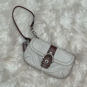Coach off-white wristlet